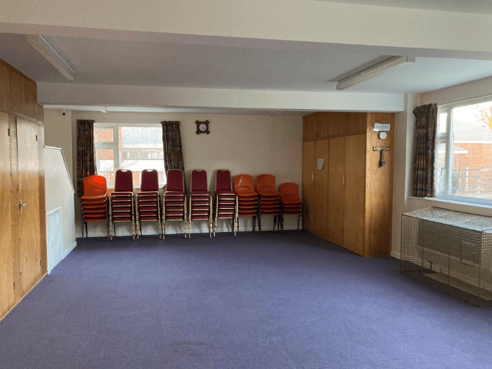 A picture of the Bromage room inside Walton Village Hall